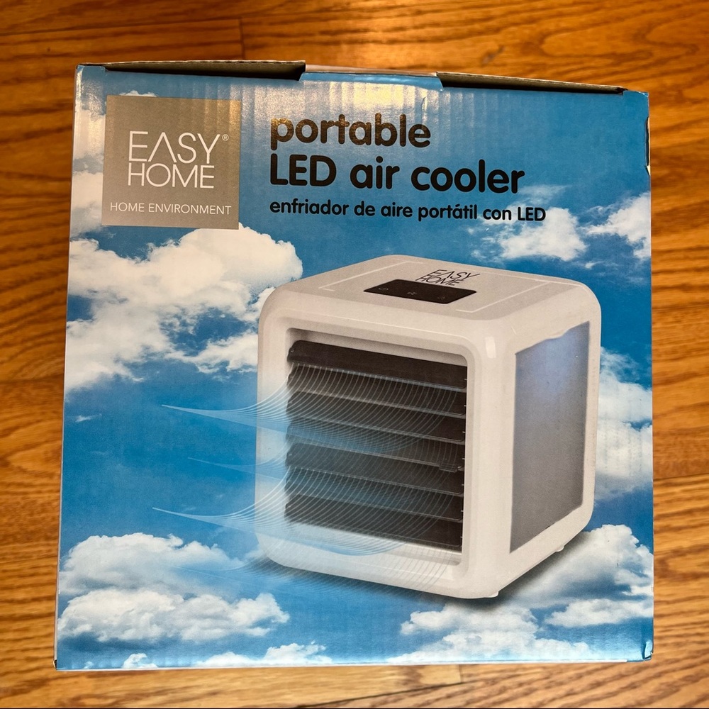 *NEW* Portable LED Air Cooler by Easy Home 7 Color Changing Settings